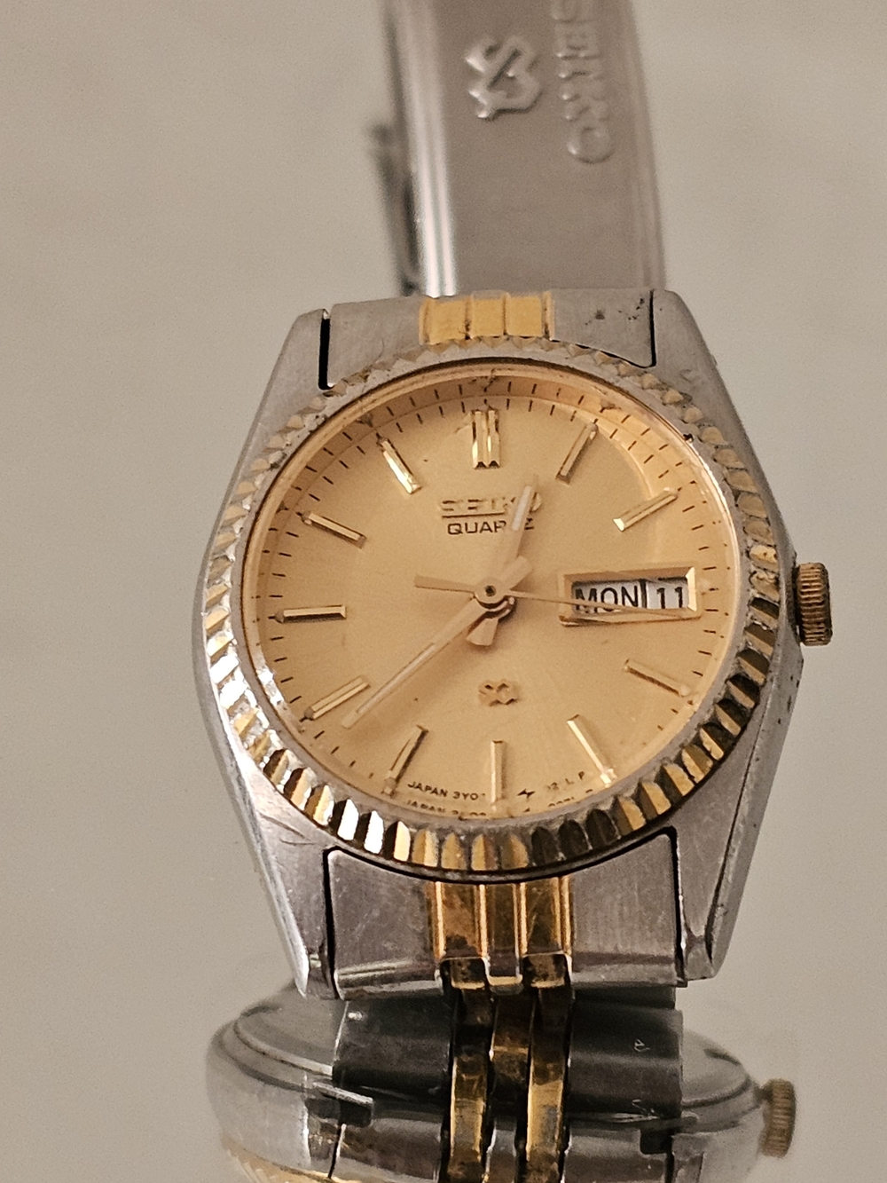Seiko Two-Tone Gold Dial Quartz Watch